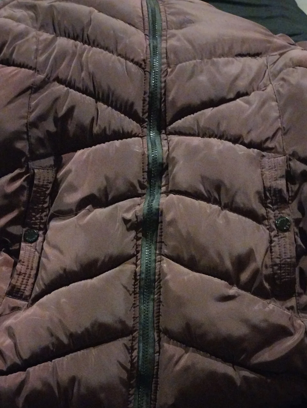 Madden NYC Kids Large Merlot Puffer Jacket with Faux Fur Hood